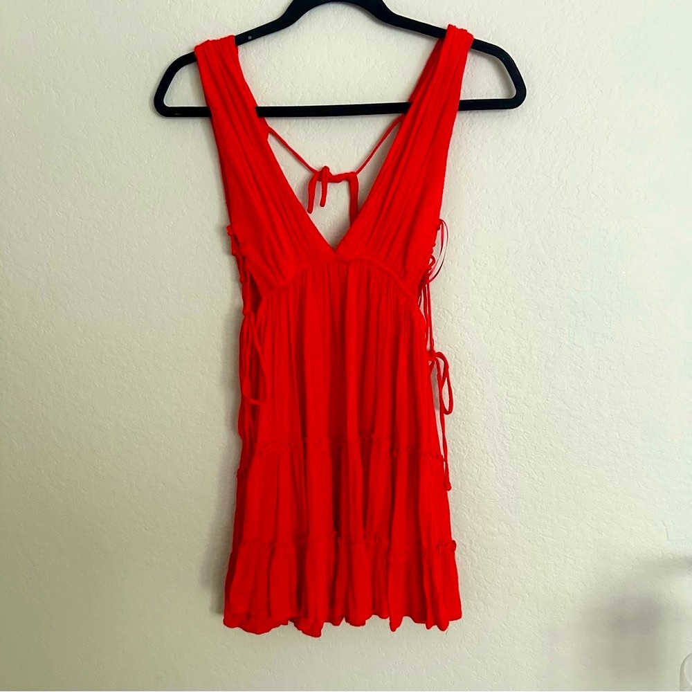 Cotton Candy Bright Red Dress